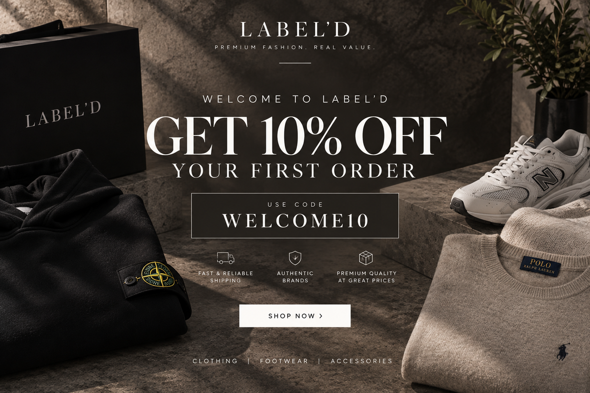 Welcome to Label’d: Get 10% Off Your First Order