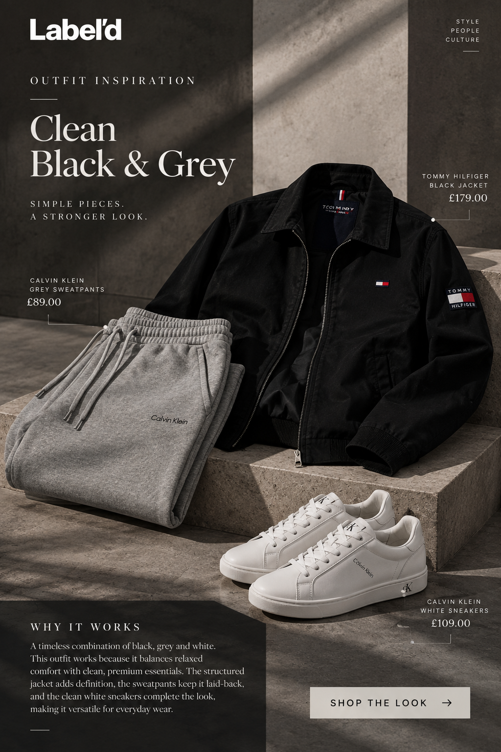Outfit Inspiration: Clean Black & Grey