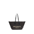 Black Raffia Shoulder Bag