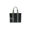 Black Cotton Shoulder Bag