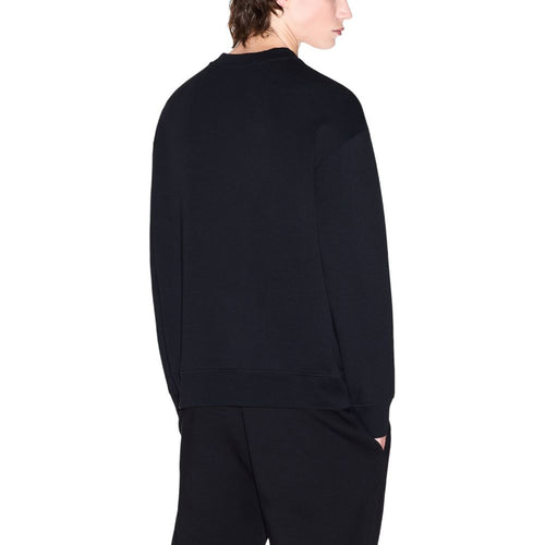 Armani Exchange Black Cotton Sweatshirt — alternate view