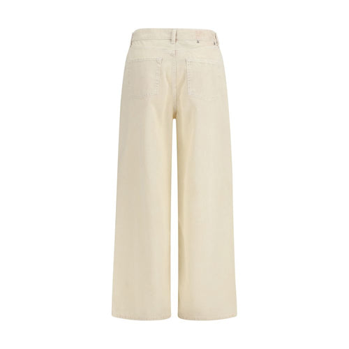 Bicolor Cotton Relaxed Fit Jeans