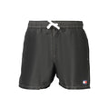 Black Polyester Men's Swimwear