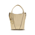 Chloé Beige Spin Calf Leather Shoulder Bag