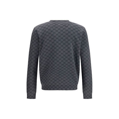 Gucci Gray Wool Oves Aries Cardigan
