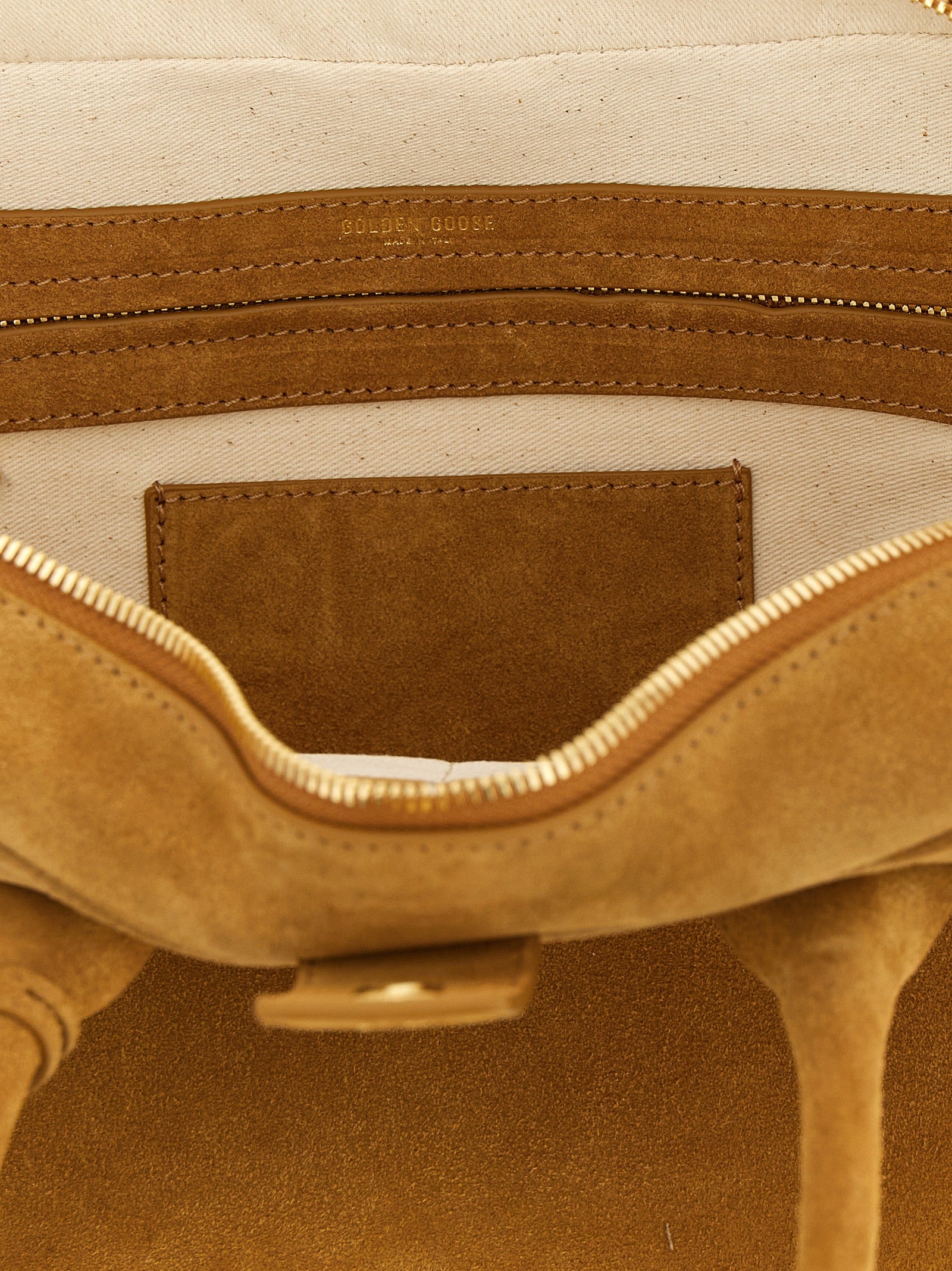 Beige Cowhide Handbag
