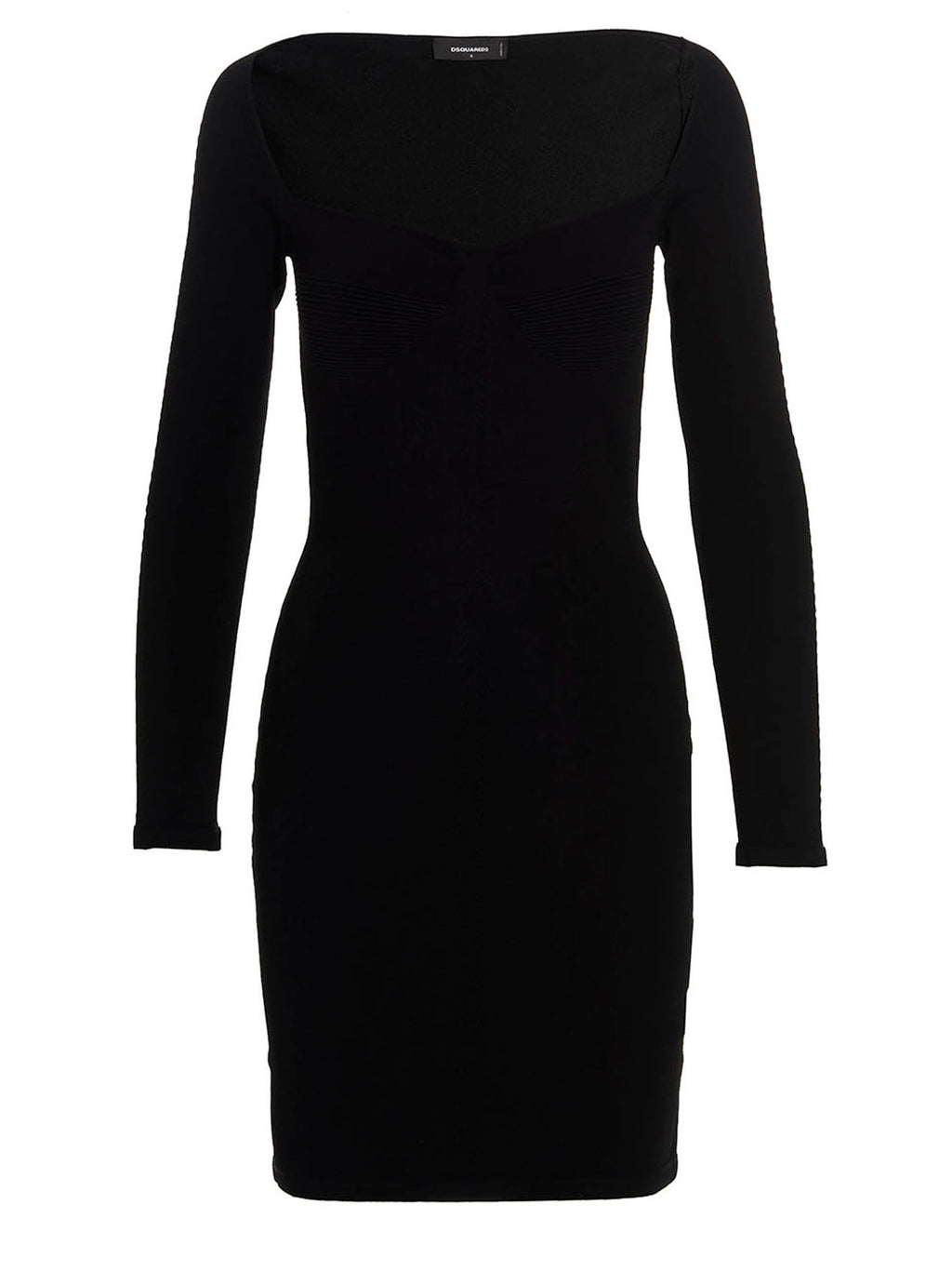 Black Viscose Mini Skirt