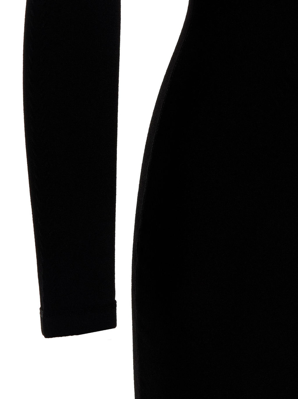 Black Viscose Mini Skirt