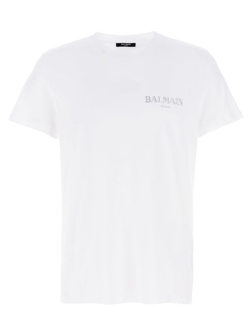 Balmain White Organic Cotton T-Shirt