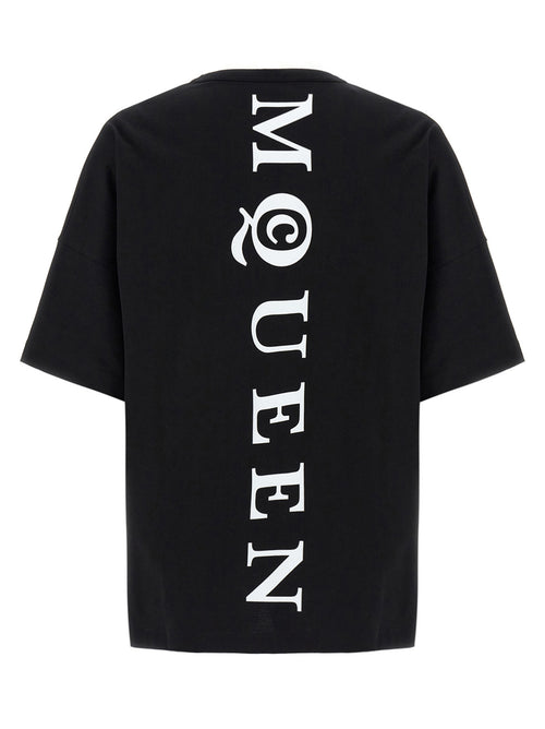 Alexander McQueen Bicolor Cotton T-Shirt — alternate view