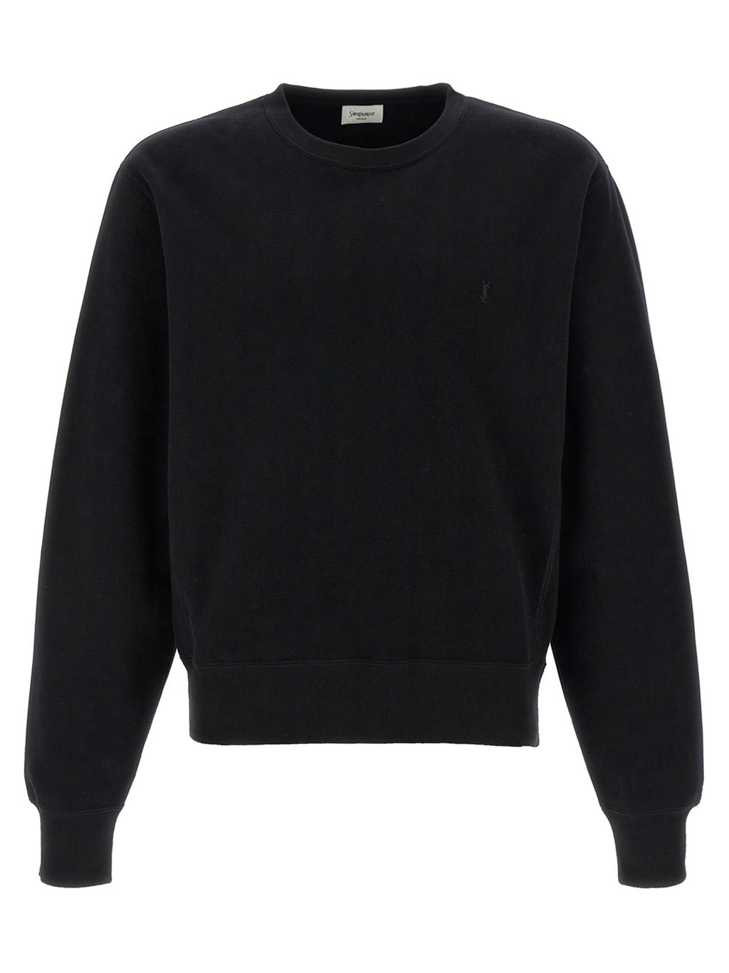 Saint Laurent Black Cotton Sweatshirt