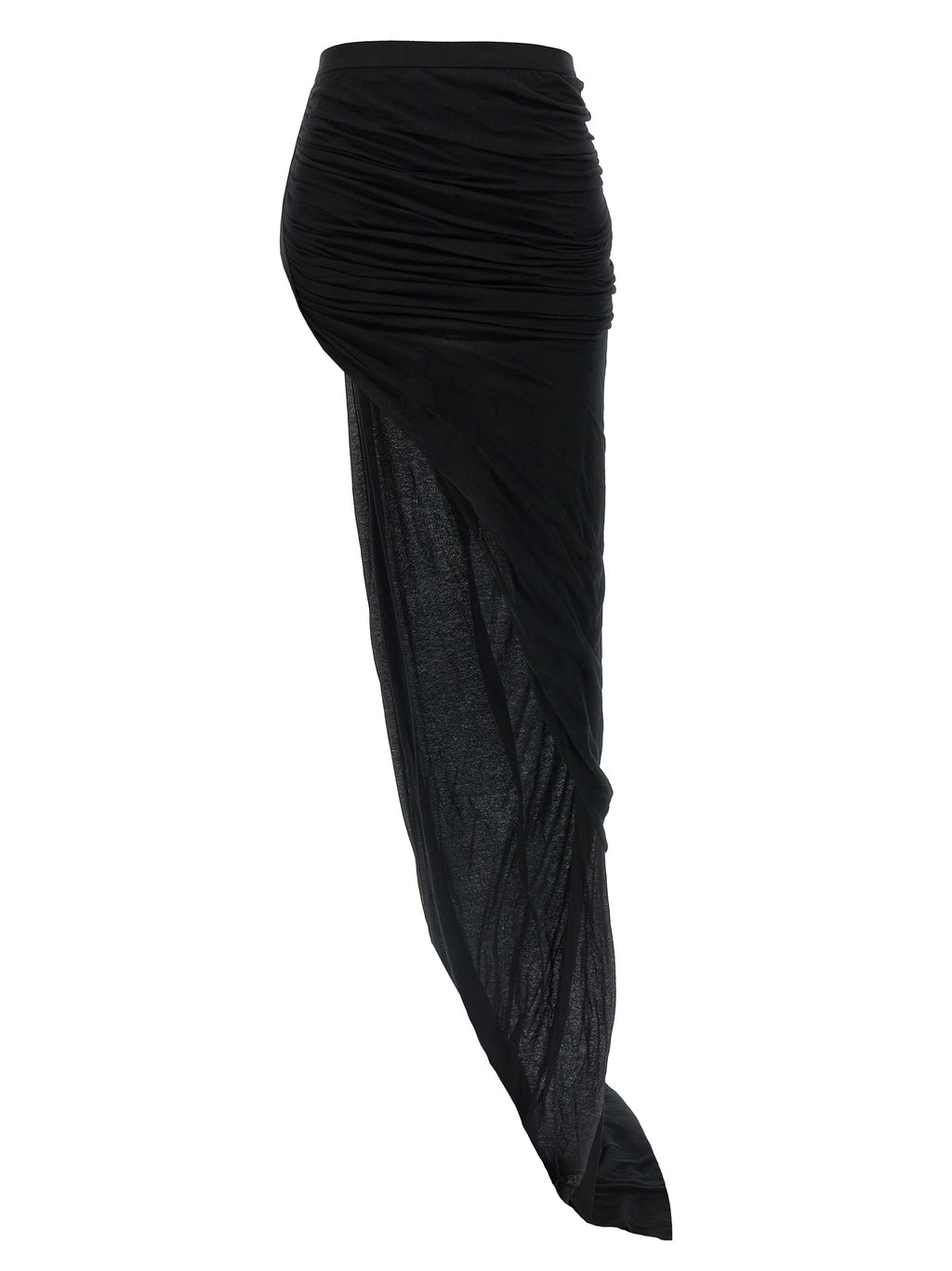 Black Cotton Mini Skirt