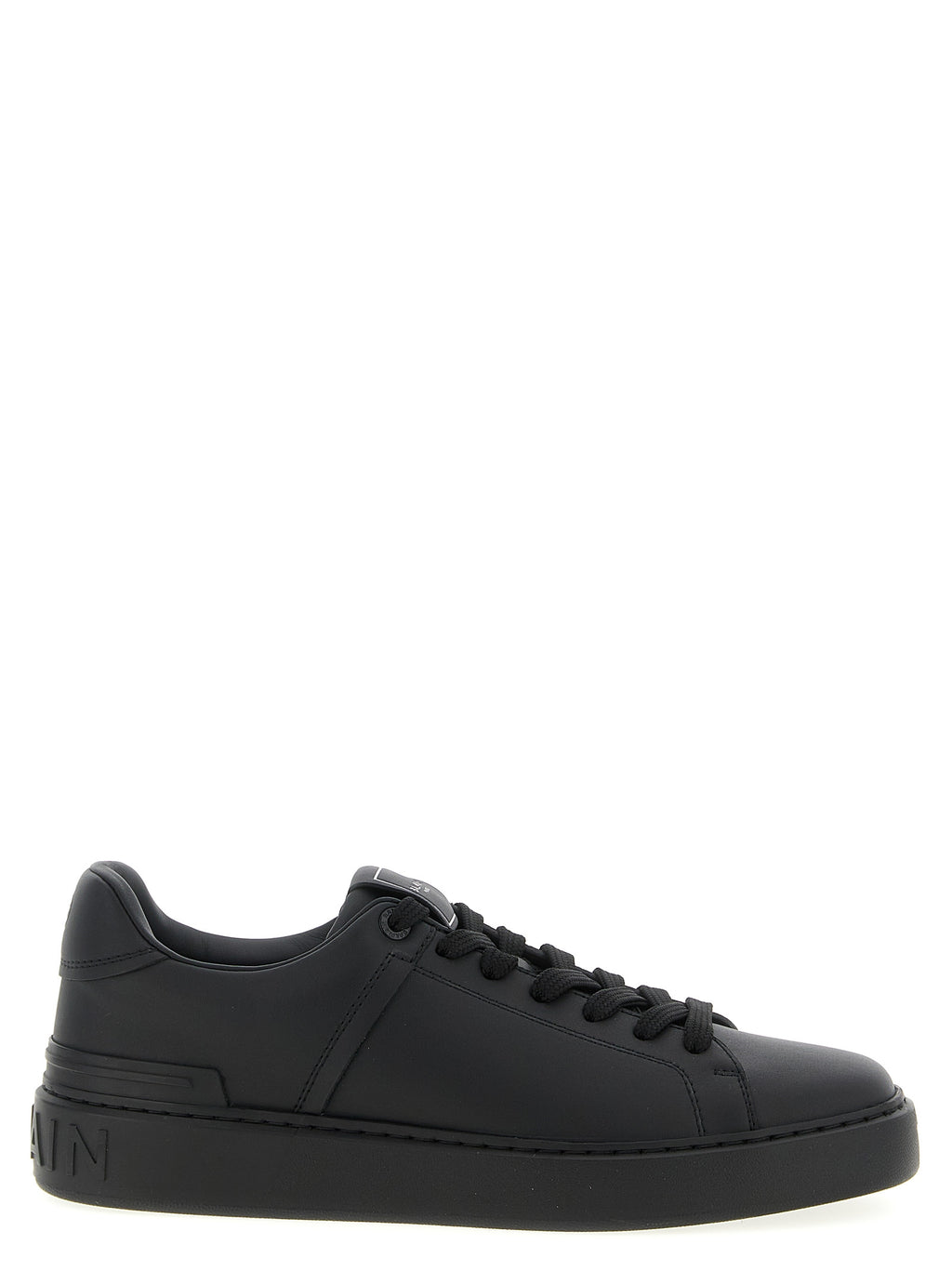 Black Calfskin Low Top Sneakers