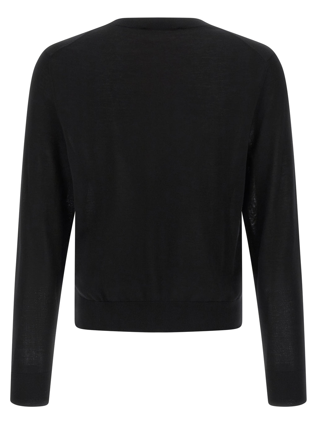 Black Wool Cardigan