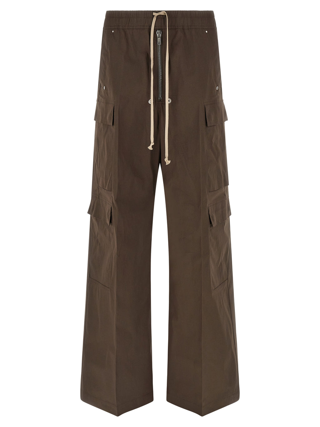 Brown Cotton Cargo Pants
