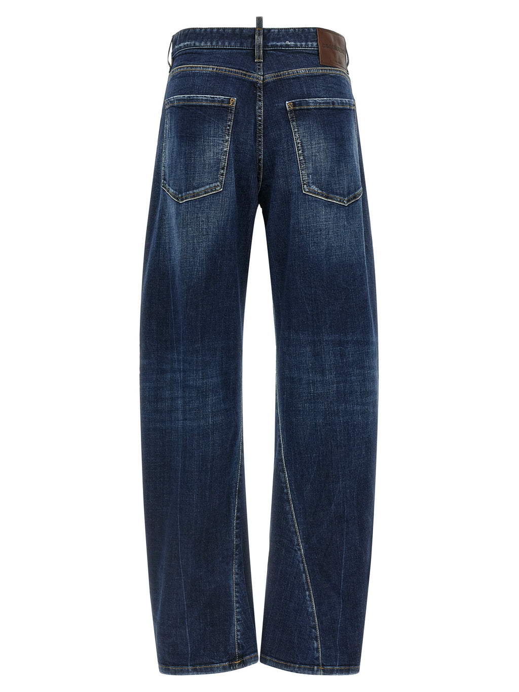 Blue Cotton Relaxed Fit Jeans