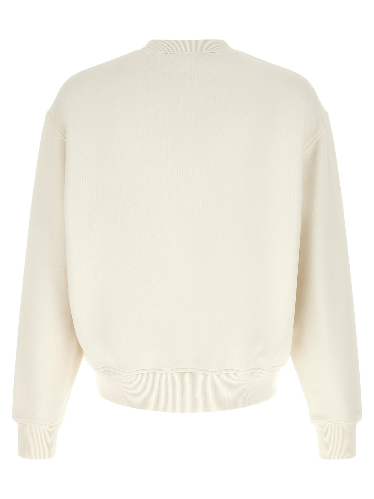 Palm Angels White Cotton Sweatshirt