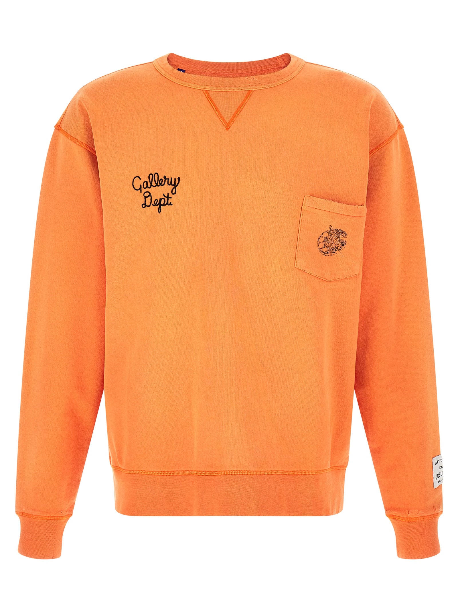 Orange Cotton Sweatshirt