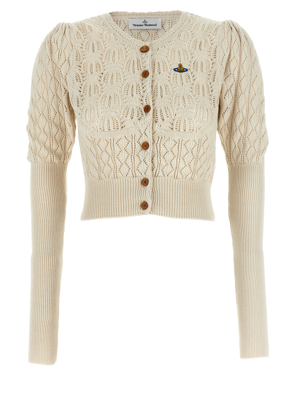 Beige Cotton Cardigan
