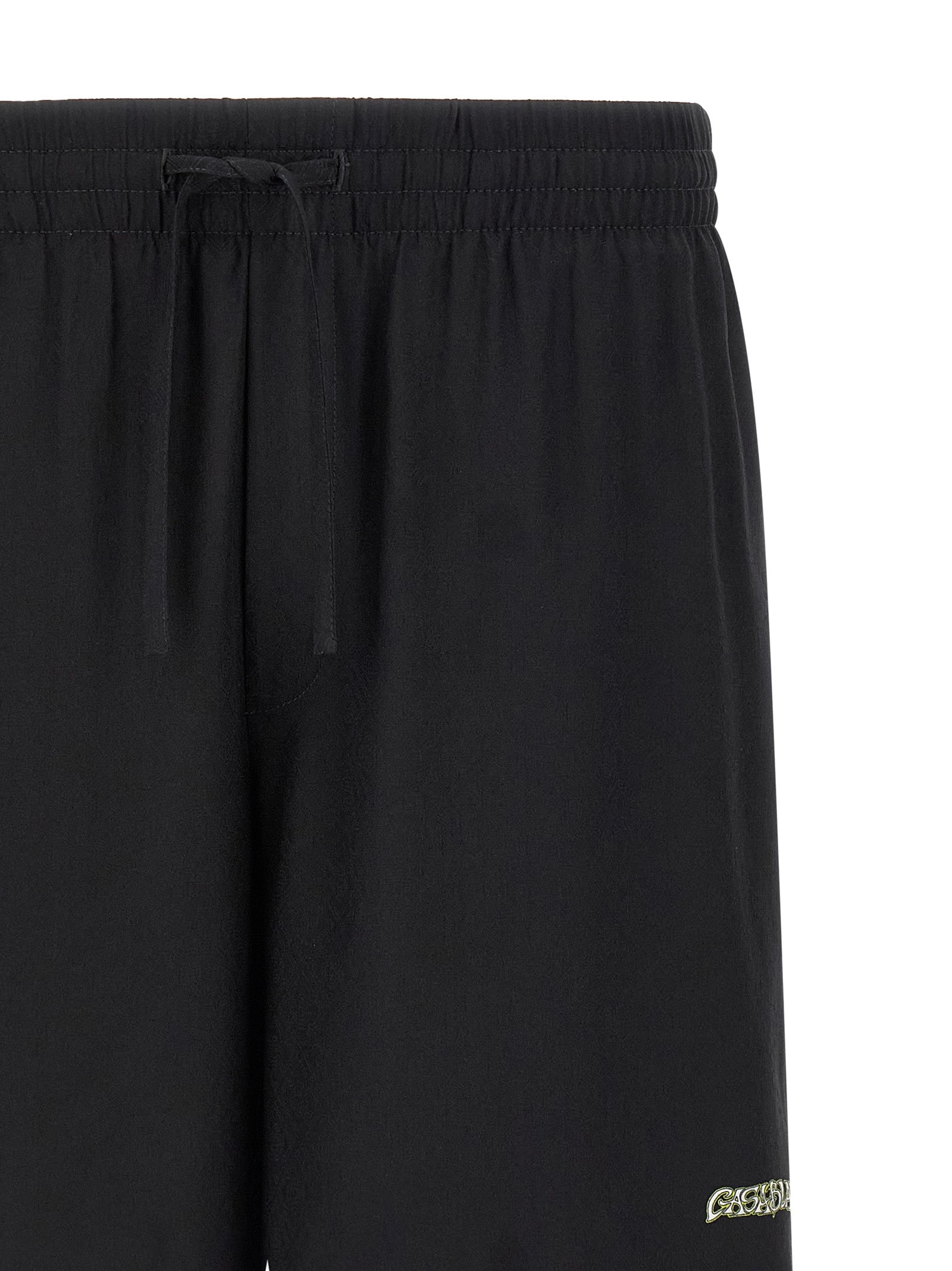 Black Silk Bermuda Shorts