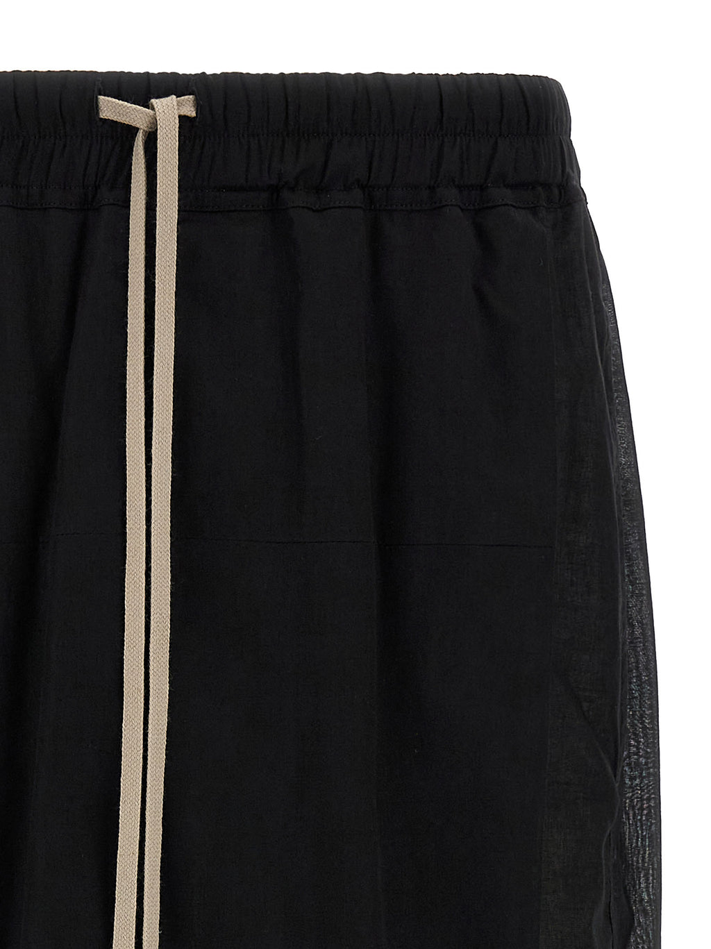 Black Cotton Bermuda Shorts