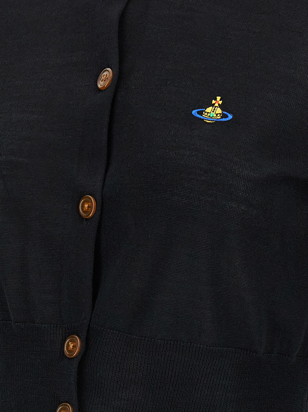 Black Wool Cardigan
