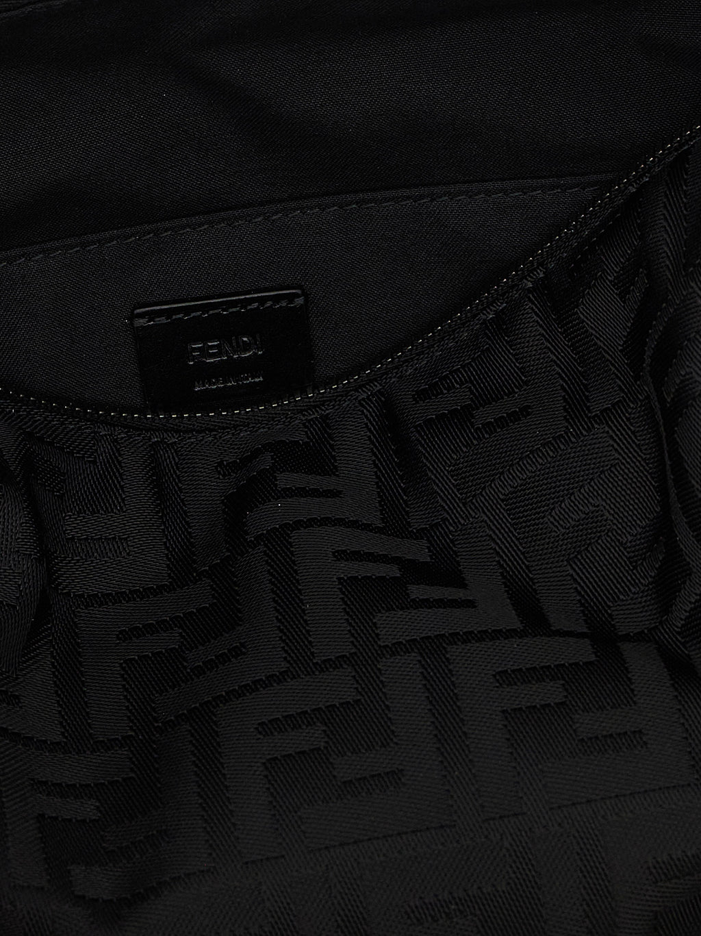 Black Polyamide Shoulder Bag