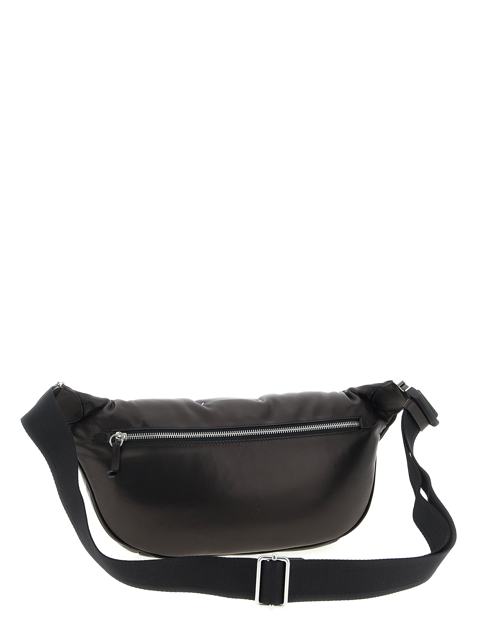 Black Lambskin Crossbody Bag