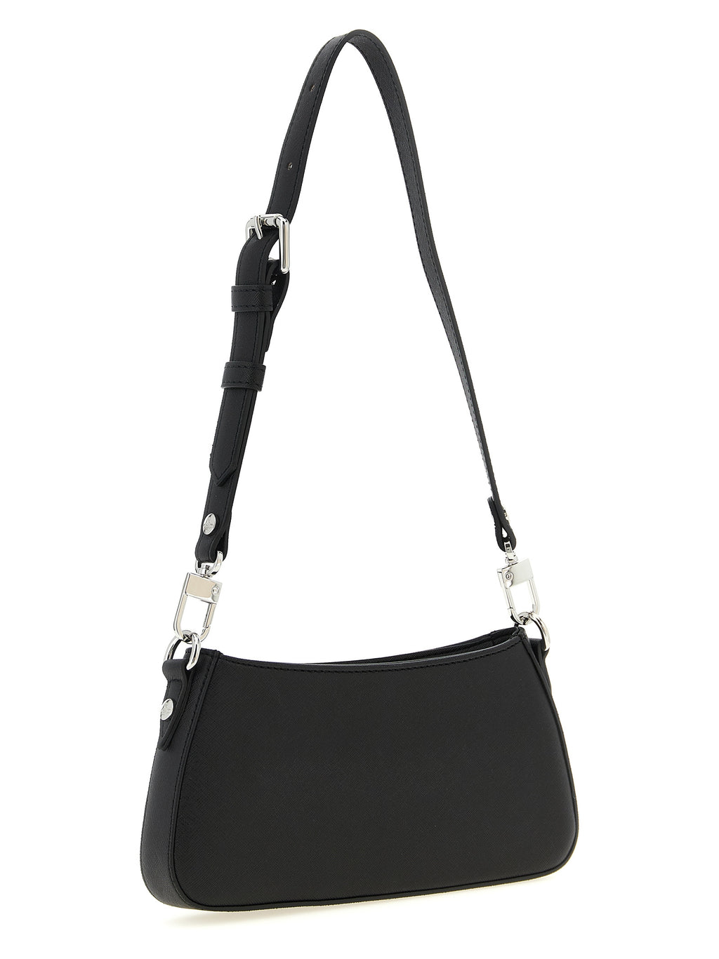 Black Polyethylene Shoulder Bag