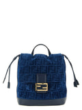 Blue Cotton Backpack