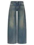 Balenciaga Blue Cotton Relaxed Fit Jeans