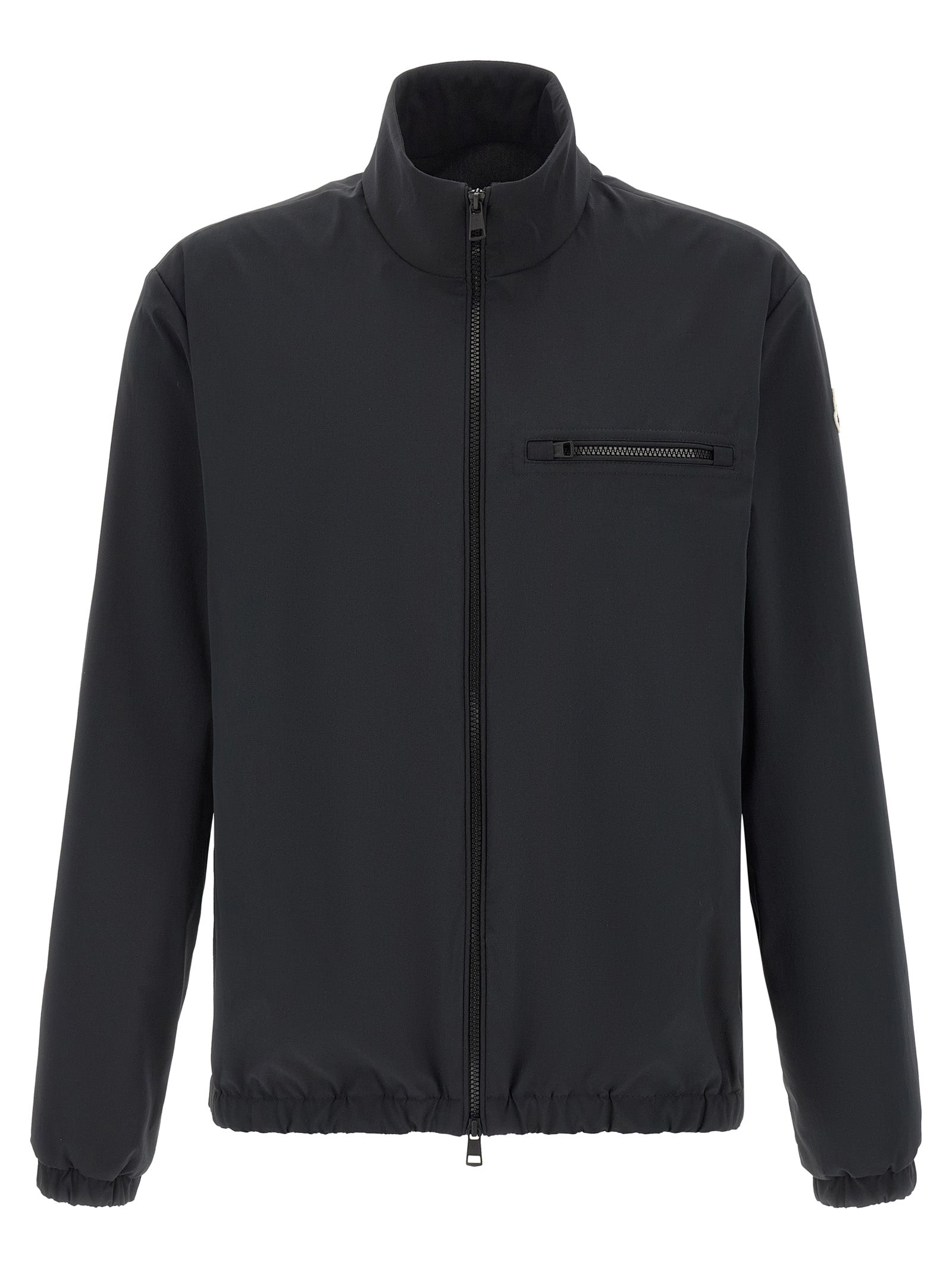 Black Polyester Shell Jacket
