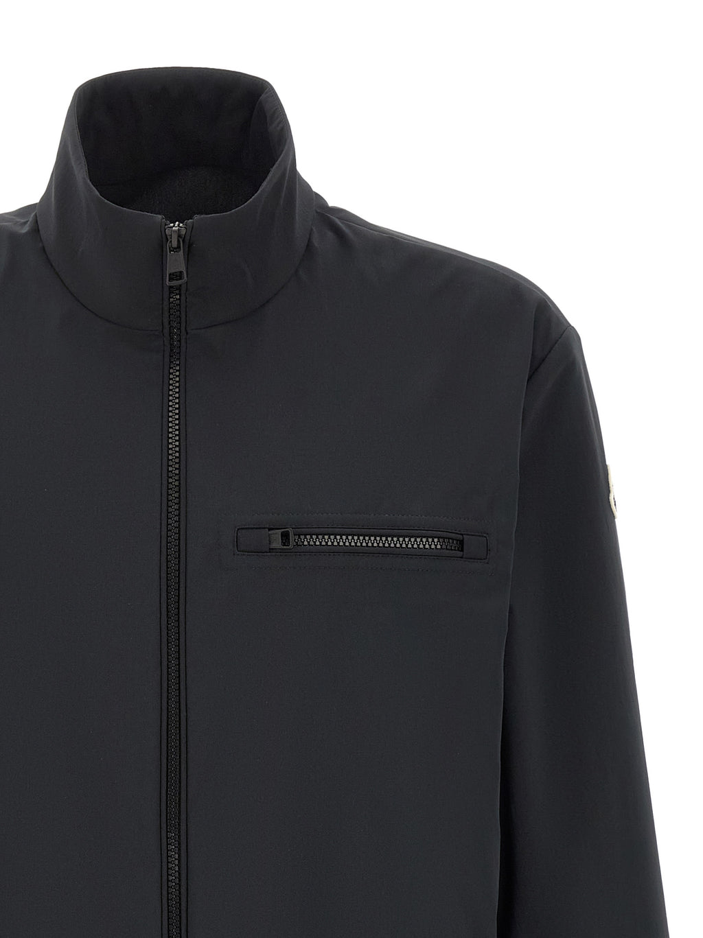 Black Polyester Shell Jacket