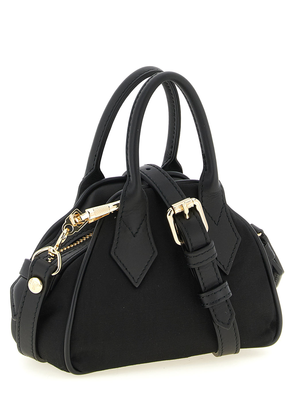 Black Viscose Handbag