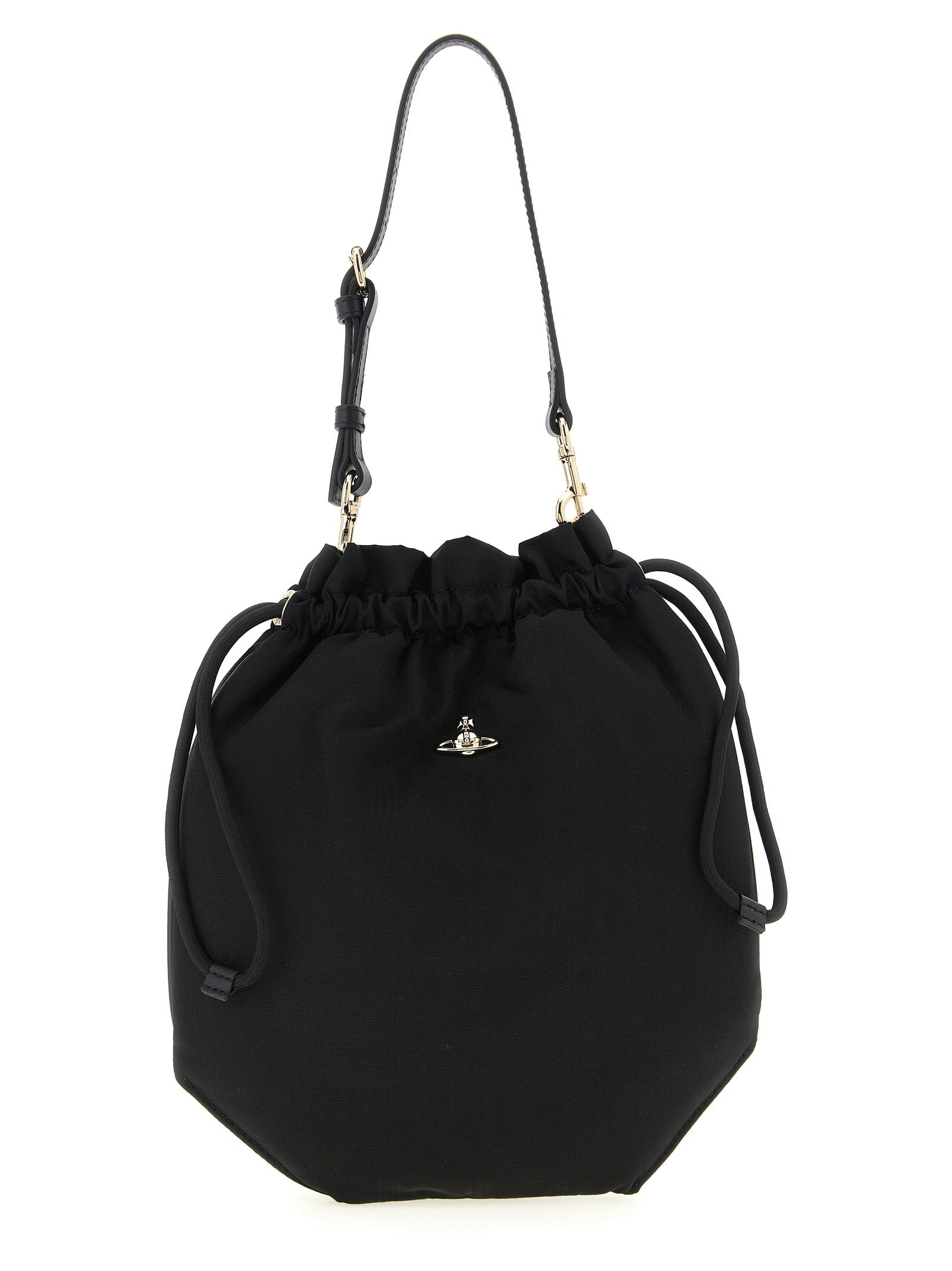 Black Viscose Handbag