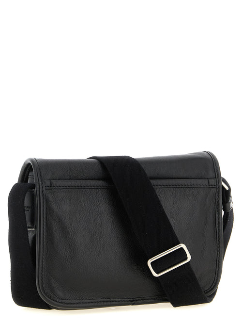 Black Calfskin Crossbody Bag