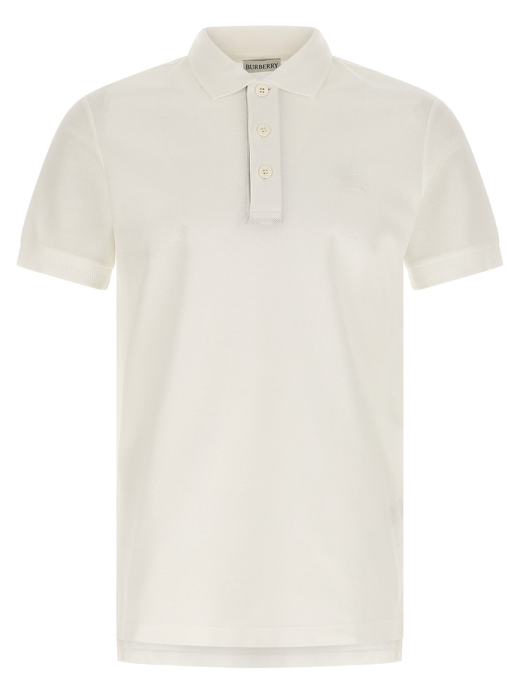 White Cotton Polo Shirt