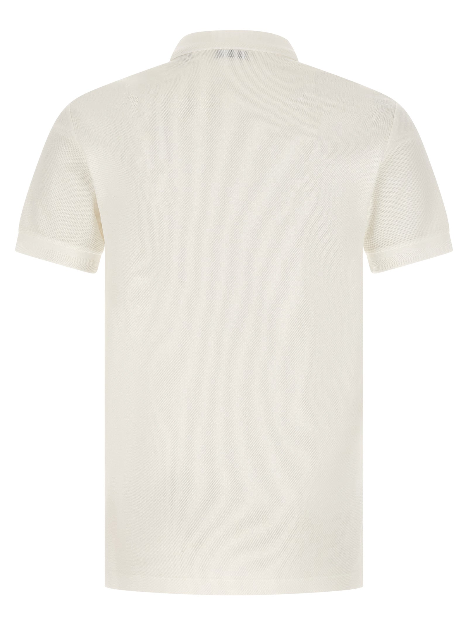 White Cotton Polo Shirt