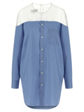 Blue Cotton Blouse