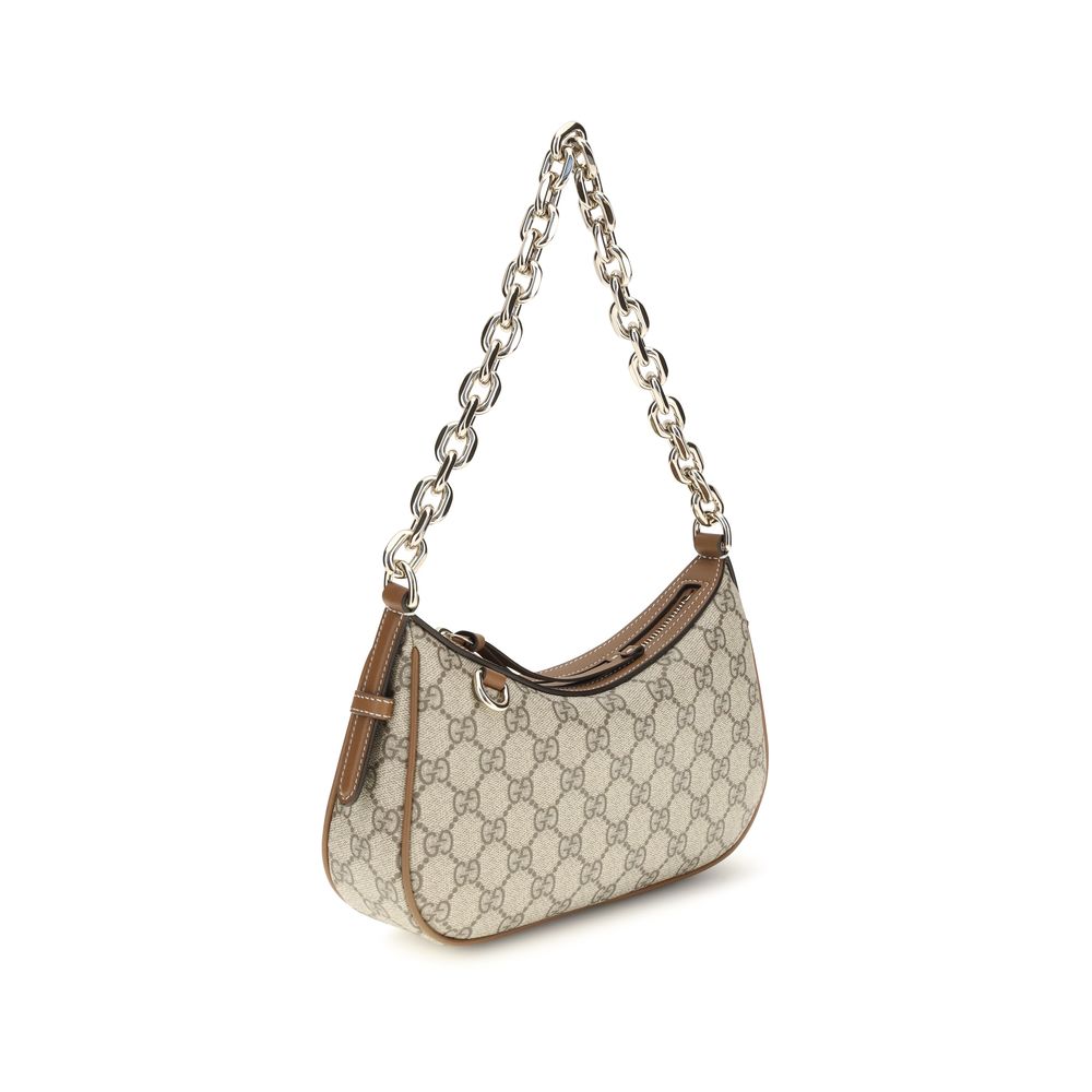 Beige Fabric Shoulder Bag