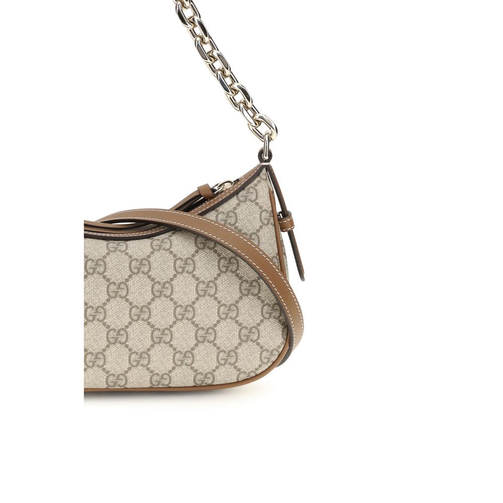 Beige Fabric Shoulder Bag