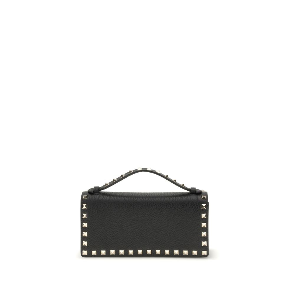Valentino Garavani Black Rockstud Chain Wallet