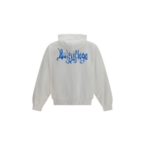 Balenciaga White Cotton Sweatshirt