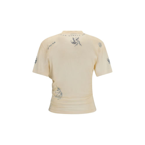 Beige Cotton T-Shirt