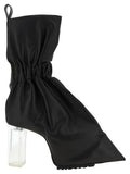 Black Calfskin Ankle Boots