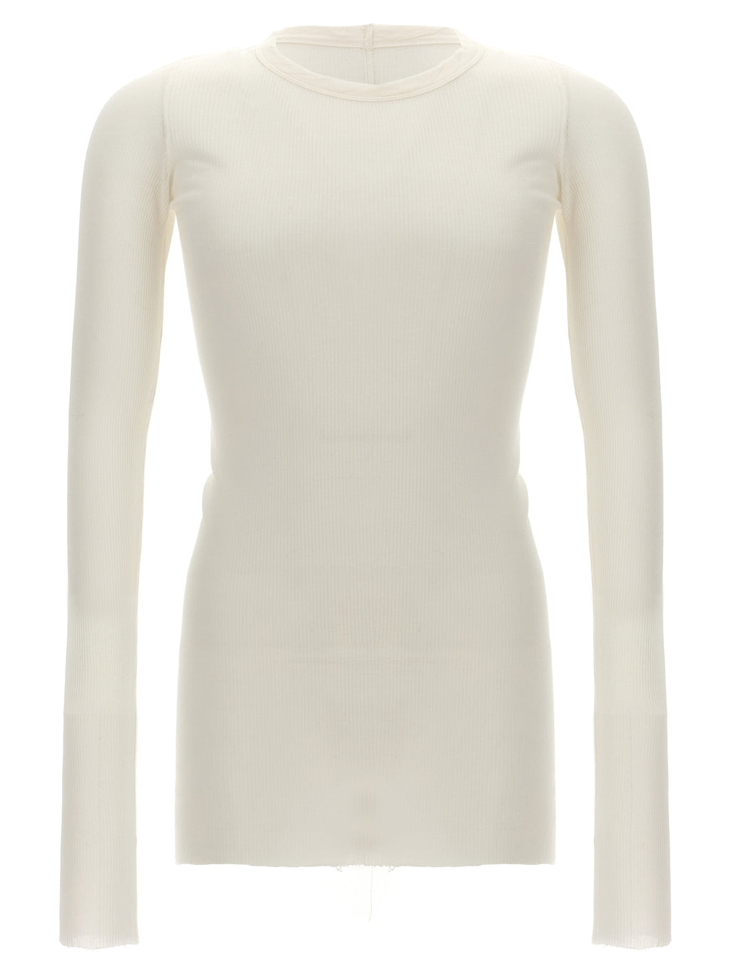 Rick Owens White Viscose T-Shirt