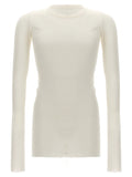 Rick Owens White Viscose T-Shirt