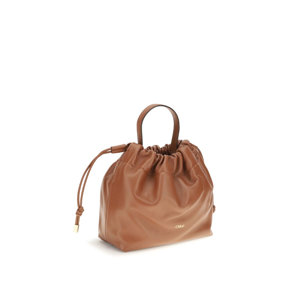Chloé Brown Lambskin Shoulder Bag