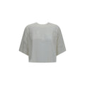 Burberry White Cotton T-Shirt