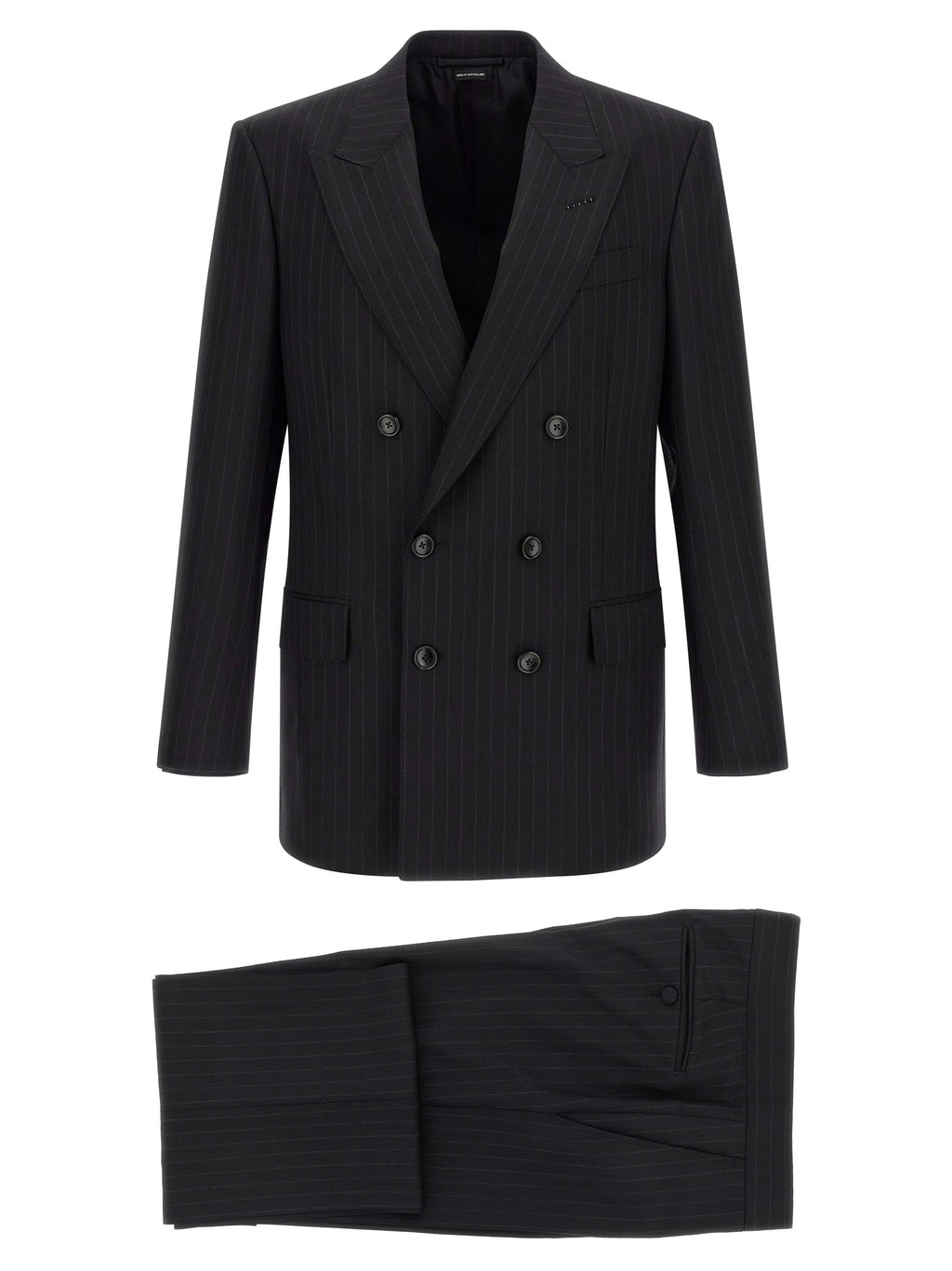 Black Wool Two-Piece Suit